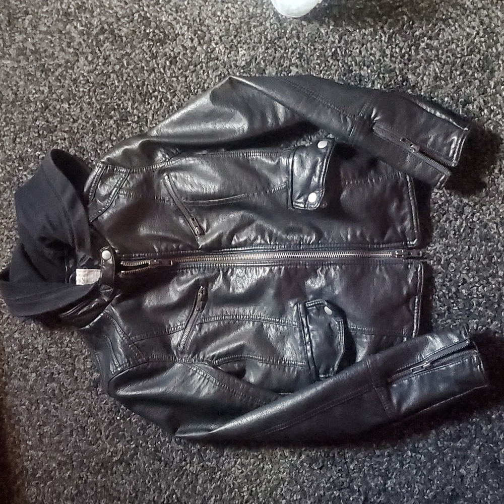 Free People Vegan Leather Jacket